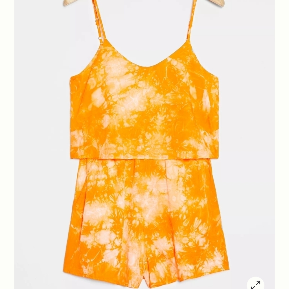 Anthropologie amadie Emira Tie-Dye Romper xs